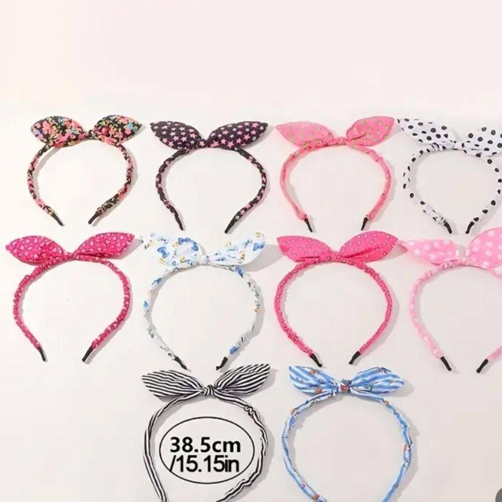 10 Class Rabbit Ears Headbands - Picture 4 of 6